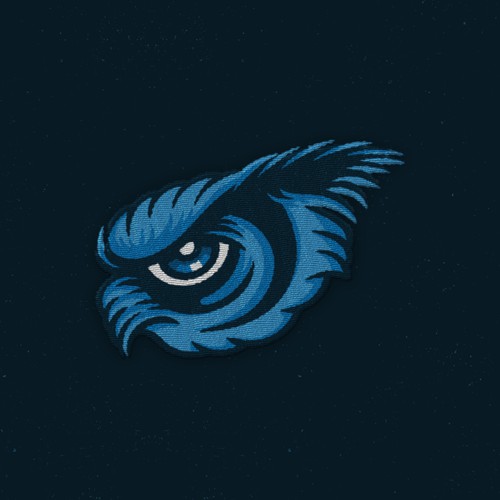 Patch design with the title 'owl eye patch design'