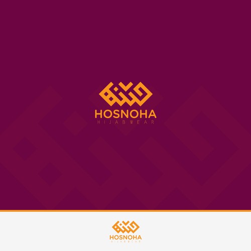 Calligraphy brand with the title 'hosnoha'