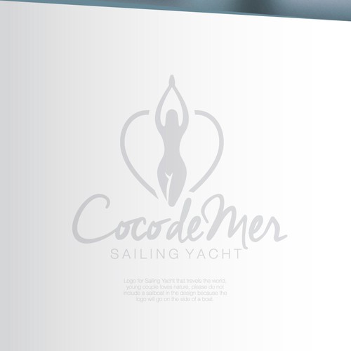 Yacht logo with the title 'Coco de Mer - Sailing Yacht Logo'