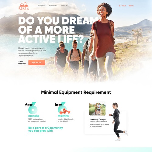 Movement design with the title 'Movement Program'