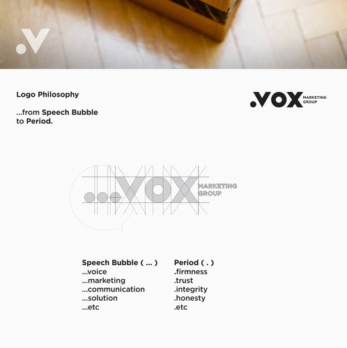 Trust design with the title '.VOX '