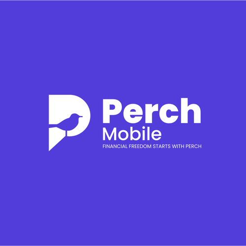 Communication logo with the title 'Perch Mobile Logo'