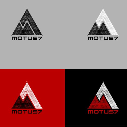 Snowboarding design with the title 'Logo for Motus7 in Sketch Tattoo/Snowboard Style'