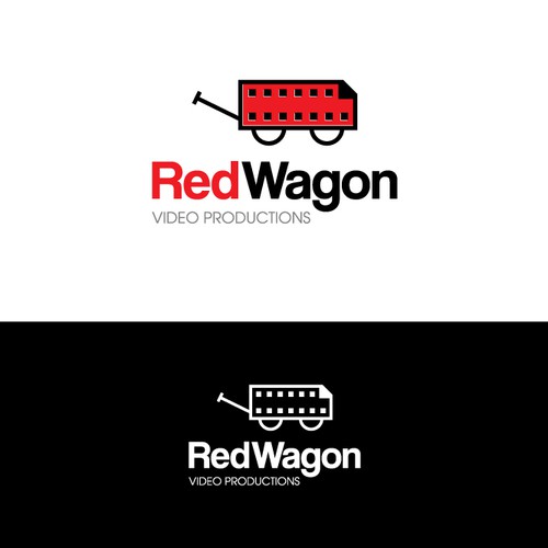 Video production logo with the title 'Red Wagon Video Productions Logo'