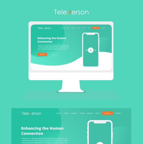 Product website with the title 'Product webpage proposal'