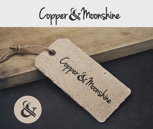 Jewelry logo with the title 'Create my logo -- Copper & Moonshine'