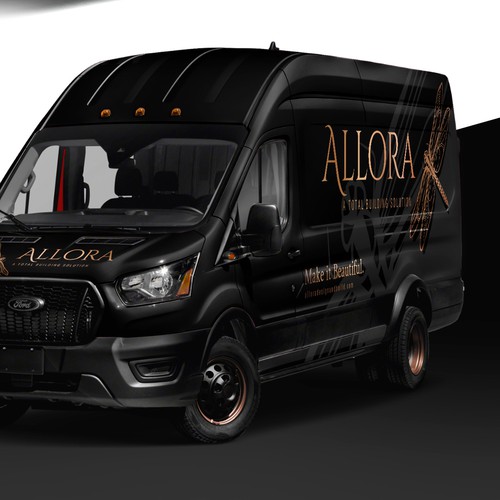 Van design with the title 'Wrap Design for the Ultimate Luxury Van'