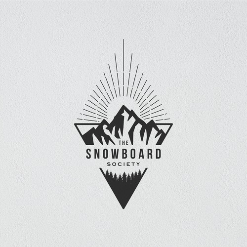 Clear design with the title 'The Snowboarding Society - Logo'