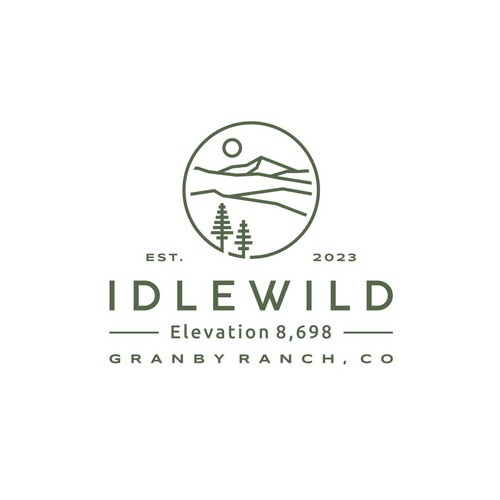 Airbnb design with the title 'Idlewild Logo'