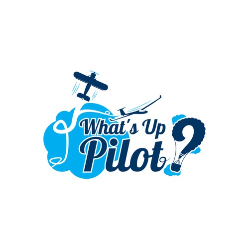Pilot logo with the title 'What's Up Pilot logo'