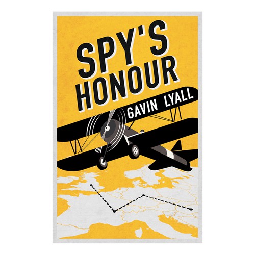 Yellow book cover with the title 'Spy-Adventure Book Cover'