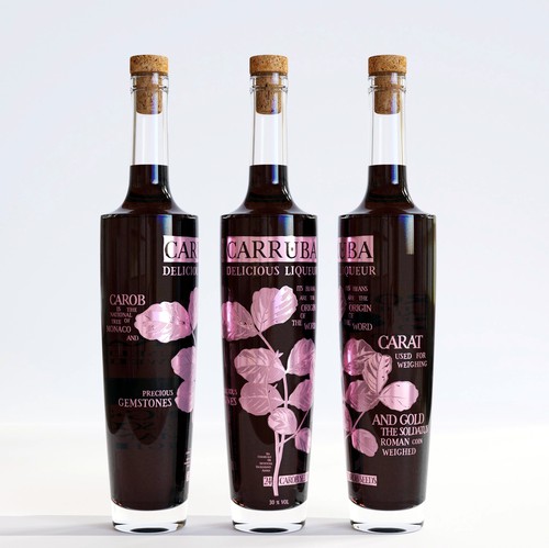 Luxurious label with the title 'Premium liqueur label'