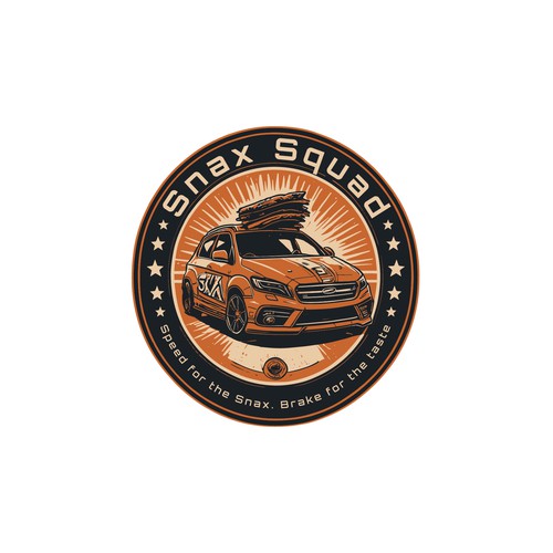 Car brand with the title 'Logo Design for SnaxSquad'