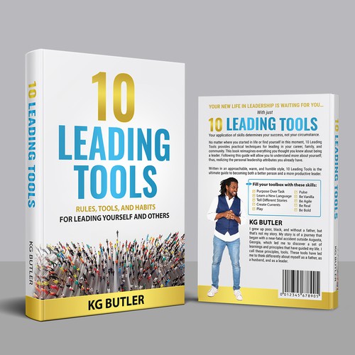 Leadership book cover with the title 'Book Cover'