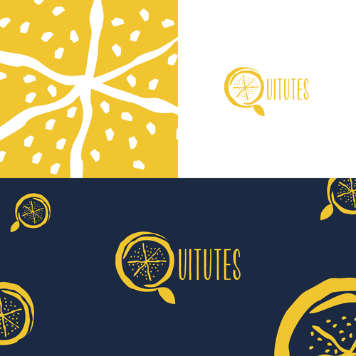 Food brand with the title 'QUITUTES LOGO'