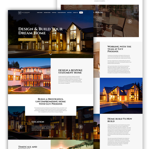 Fancy design with the title 'Guy Phoenix Website'