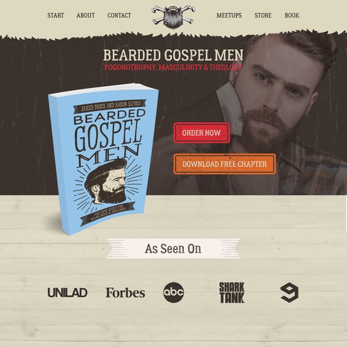 Men design with the title 'BeardedGospelMen.com Needs a Facelift (But Definitely Not a Shave.)'