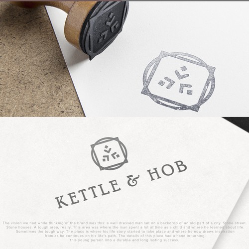 Watch logo with the title 'kettle and hob'