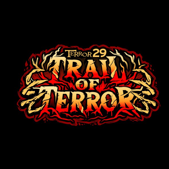 Halloween logo with the title 'Trail of Terror'