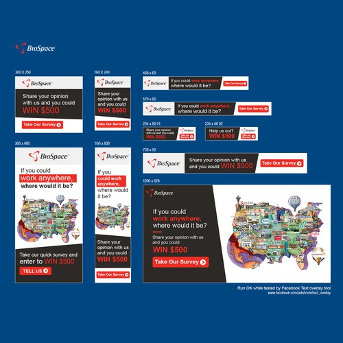 Bio design with the title 'Banner ad set'