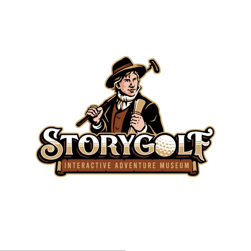 Adventure logo with the title 'Storygold Logo'