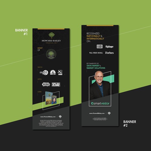 Seminar design with the title 'Clean Concept banner for Howard Bailey'