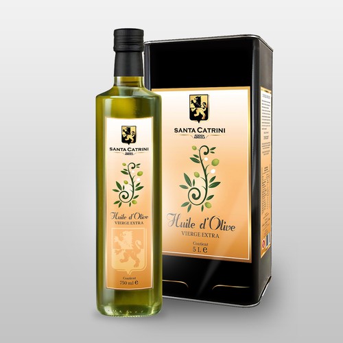 Nature label with the title 'Concept Olio d'Oliva'