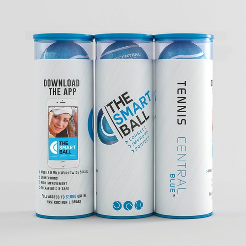 Sport packaging with the title 'The smart Ball'