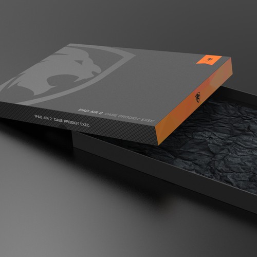 Case design with the title 'ZuguCase packaging for iPad Air 2 case'