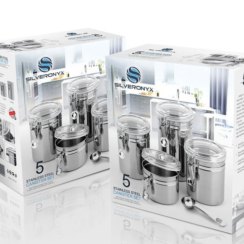 Stainless steel design with the title 'Silveronyx'