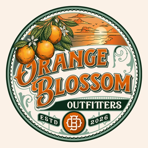 Outfitters logo with the title 'Orange Blossom Outfitters'