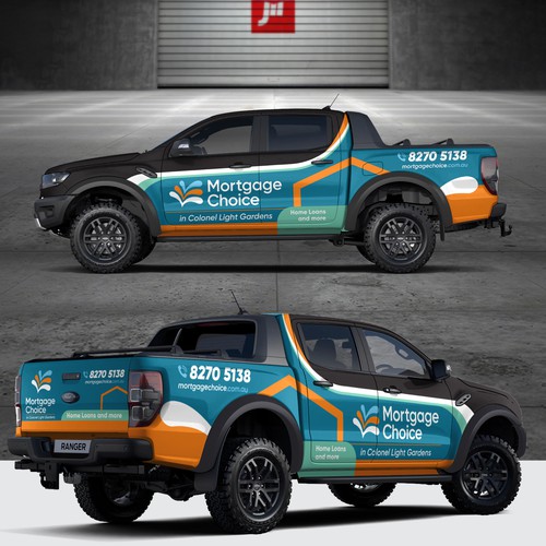 Wrapping design with the title 'Mortgage Choice Partial Wrap'