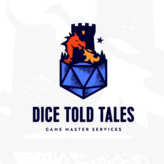 Fire brand with the title 'Dice Told Tales'