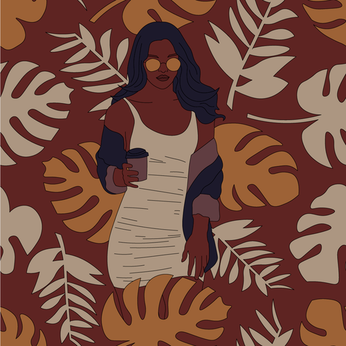 African design with the title 'Illustration'