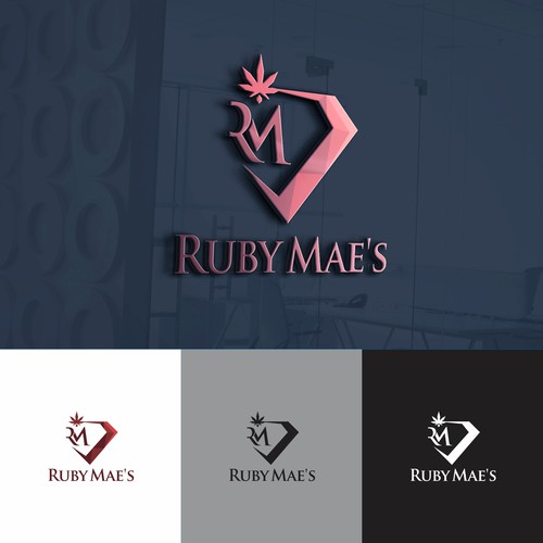 Crystals logo with the title 'Logo For RUBY MAE'S'
