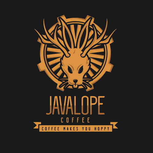 Coffee design with the title 'javalope, coffe'