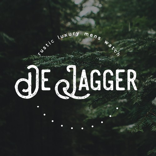 Folk logo with the title 'Logo for a rustic watch brand De Jager'