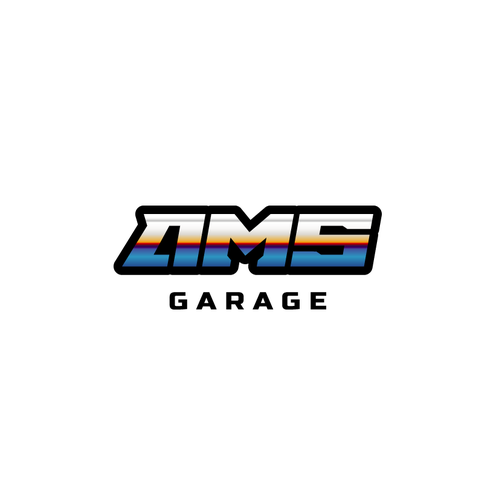 Garage logo with the title 'Lettermark Logo Design Concept'