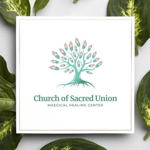 Center design with the title 'Maegical Healing Center logo design'