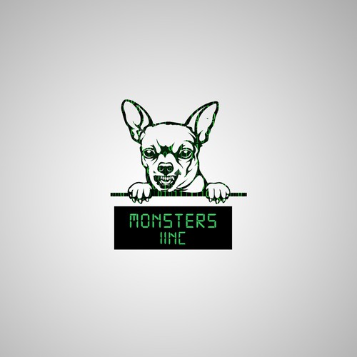 Monster brand with the title 'Monster Logo Concept'
