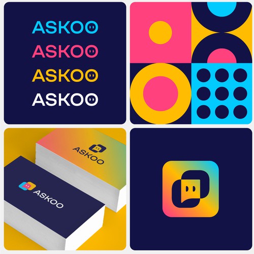 App logo with the title 'Askoo Logo Design'