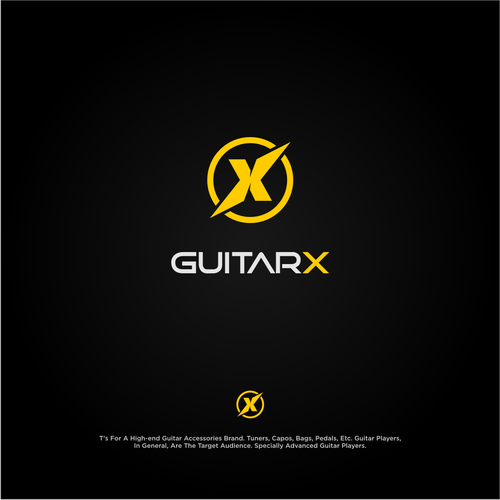 Creative design with the title 'guitar x'