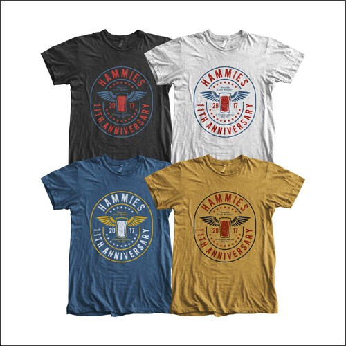 Beer t-shirt with the title 'Hammies 11th Annie'