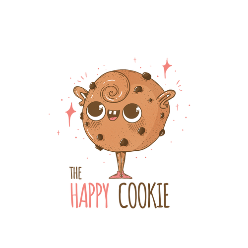 Girly design with the title 'Happy cookie'