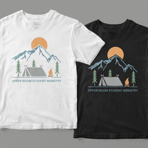 Camp t-shirt with the title 'T-shirt design for summer camp'