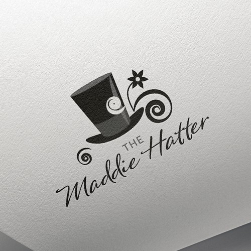 Children's clothes logo with the title 'Alice in Wonderland inspired logo for kids clothing store'