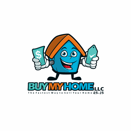 Tag design with the title 'Mascot logo concept for Buy My Home'