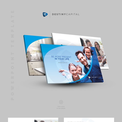 Insurance design with the title 'inancial presentation to help clients better understand their financial life.'