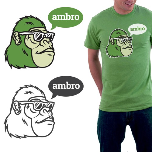 Character t-shirt with the title 'ambro'