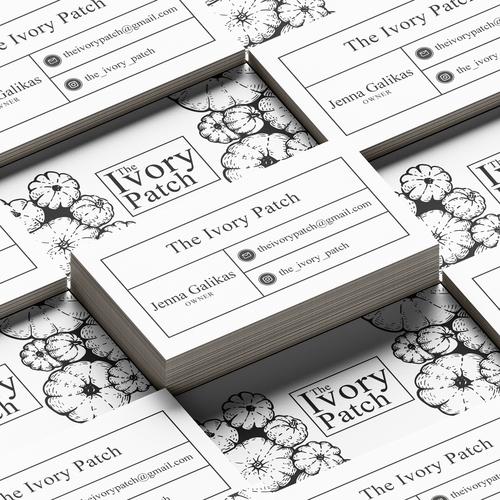 Pumpkin design with the title 'Premium Minimalist Business Card'